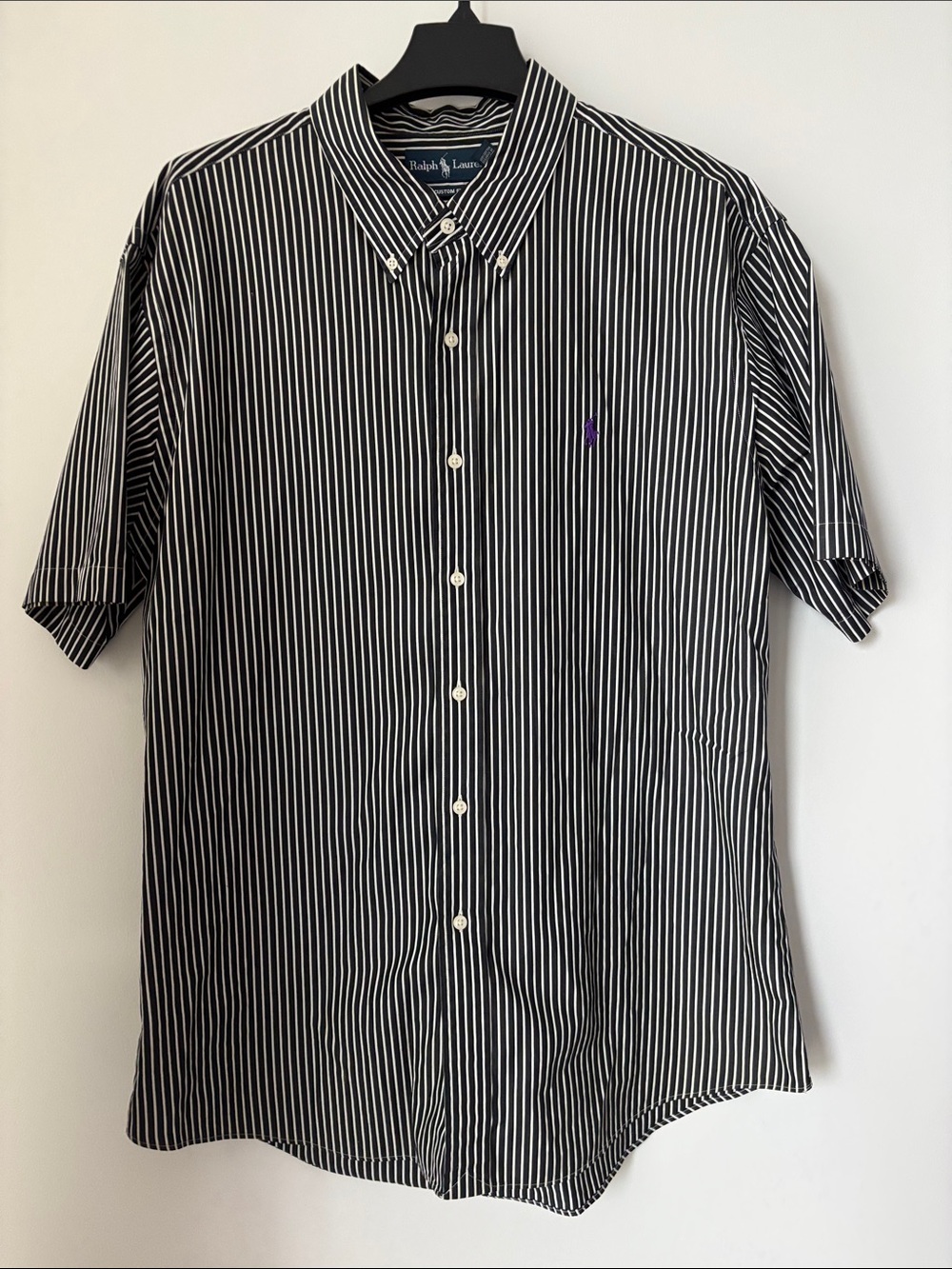 Ralph Lauren Black and White Striped Button Down